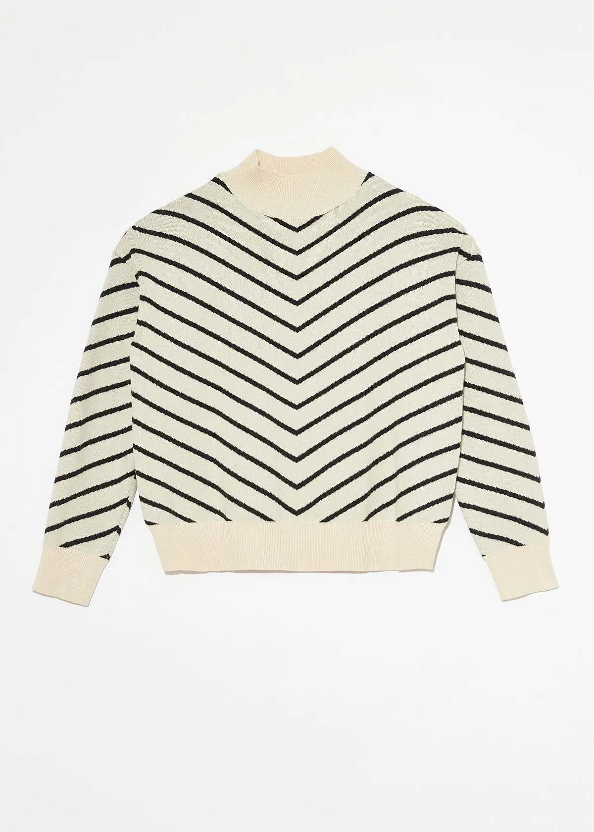 WEIGELA STRIPED TURTLENECK SWEATER