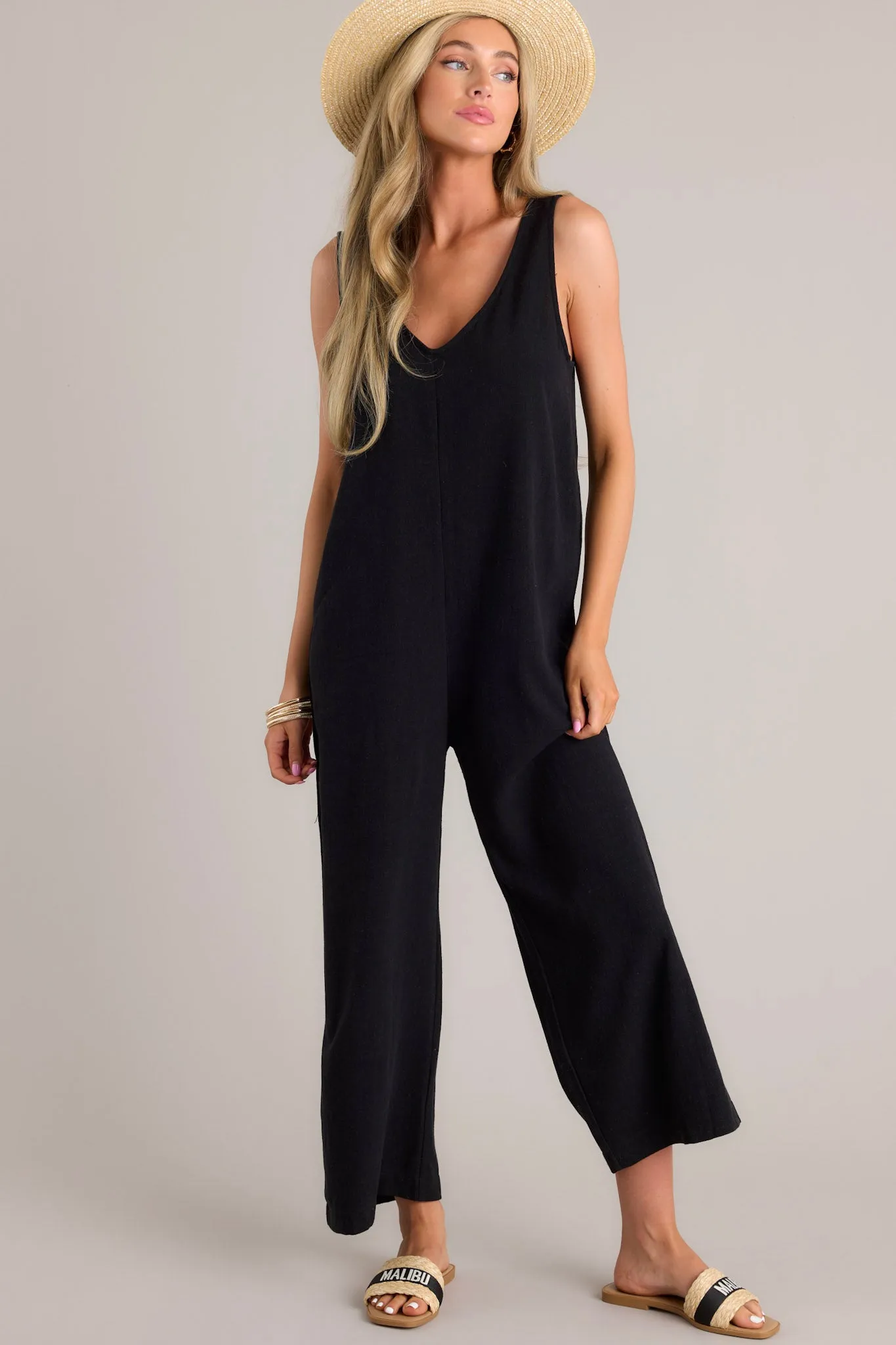 Whirlwinds Of Change Black Jumpsuit