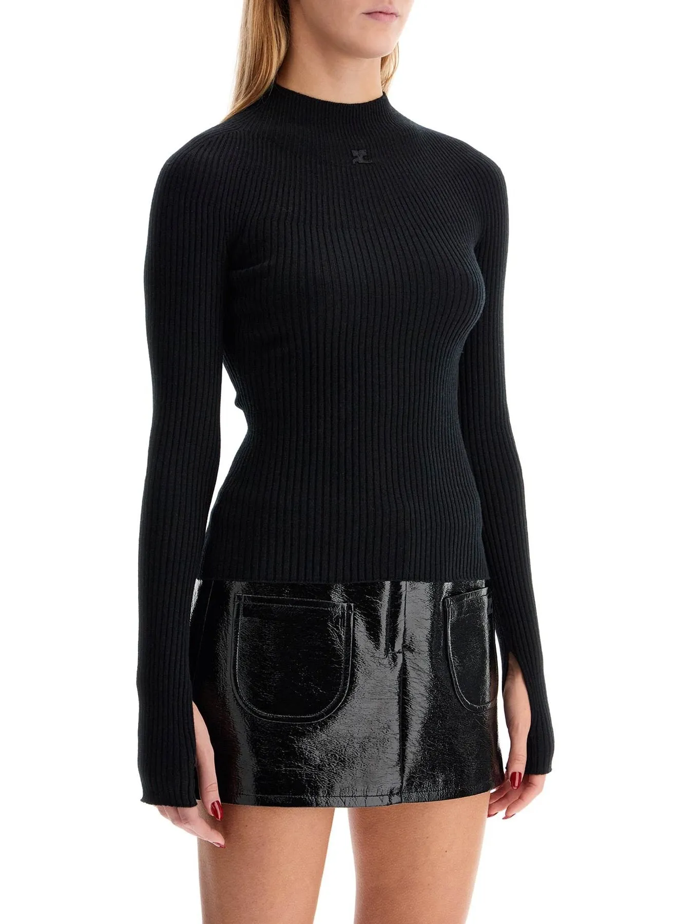 Wool-Blend Turtleneck Sweater