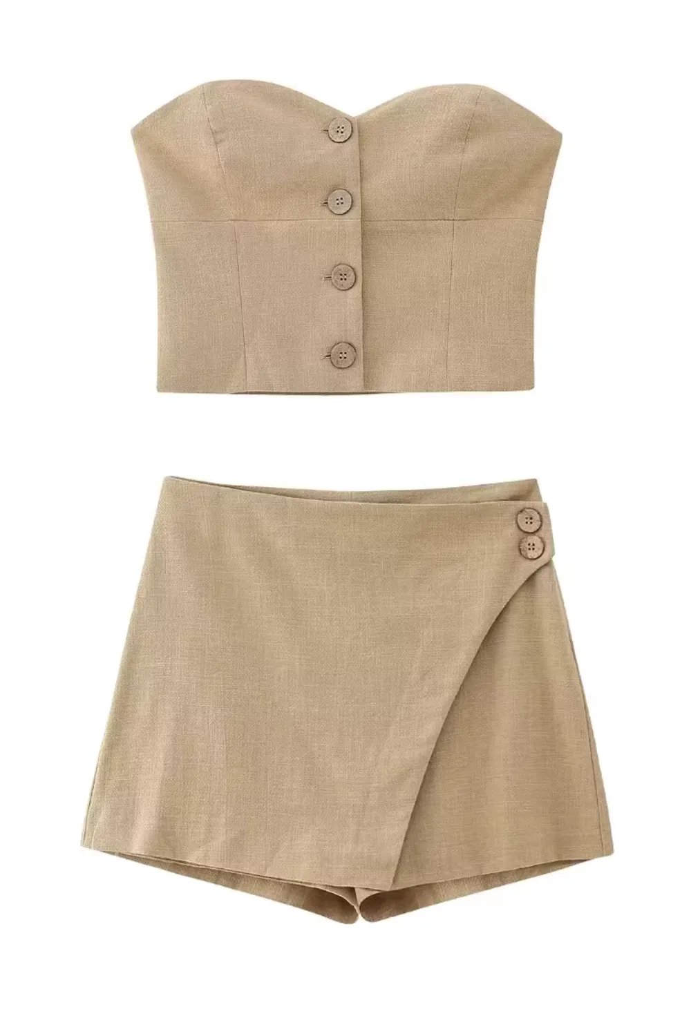 'Yolanda' Corset Top & High Waist Culottes