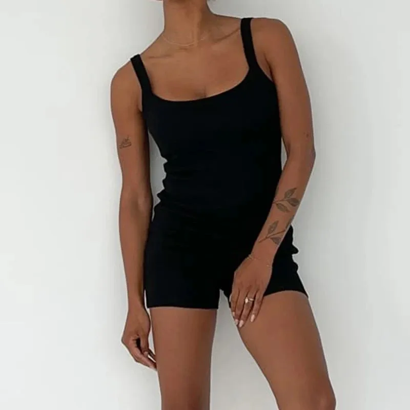 'Your Summer Partner' Sleeveless Playsuit