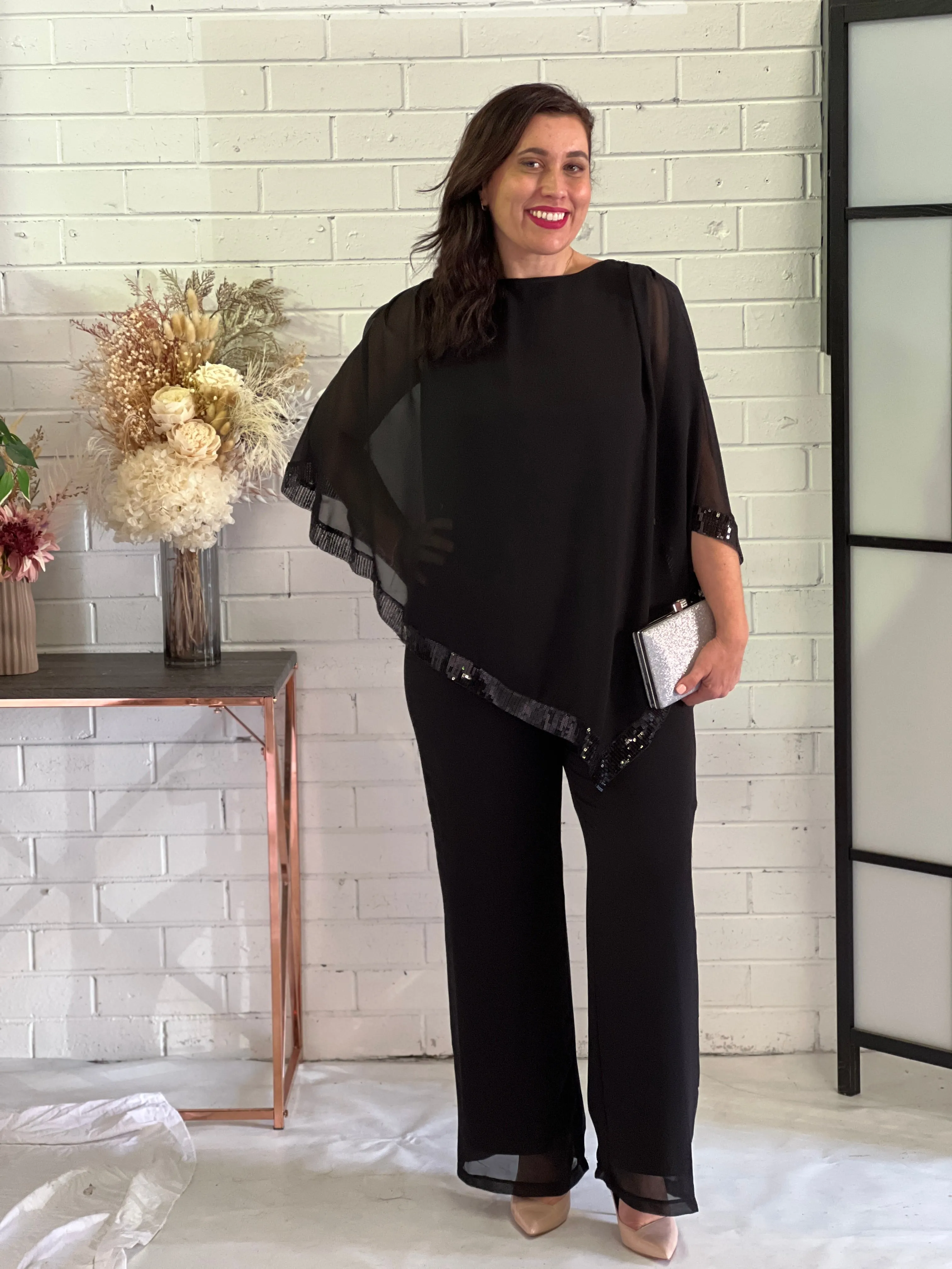 Zoe Black Evening Top