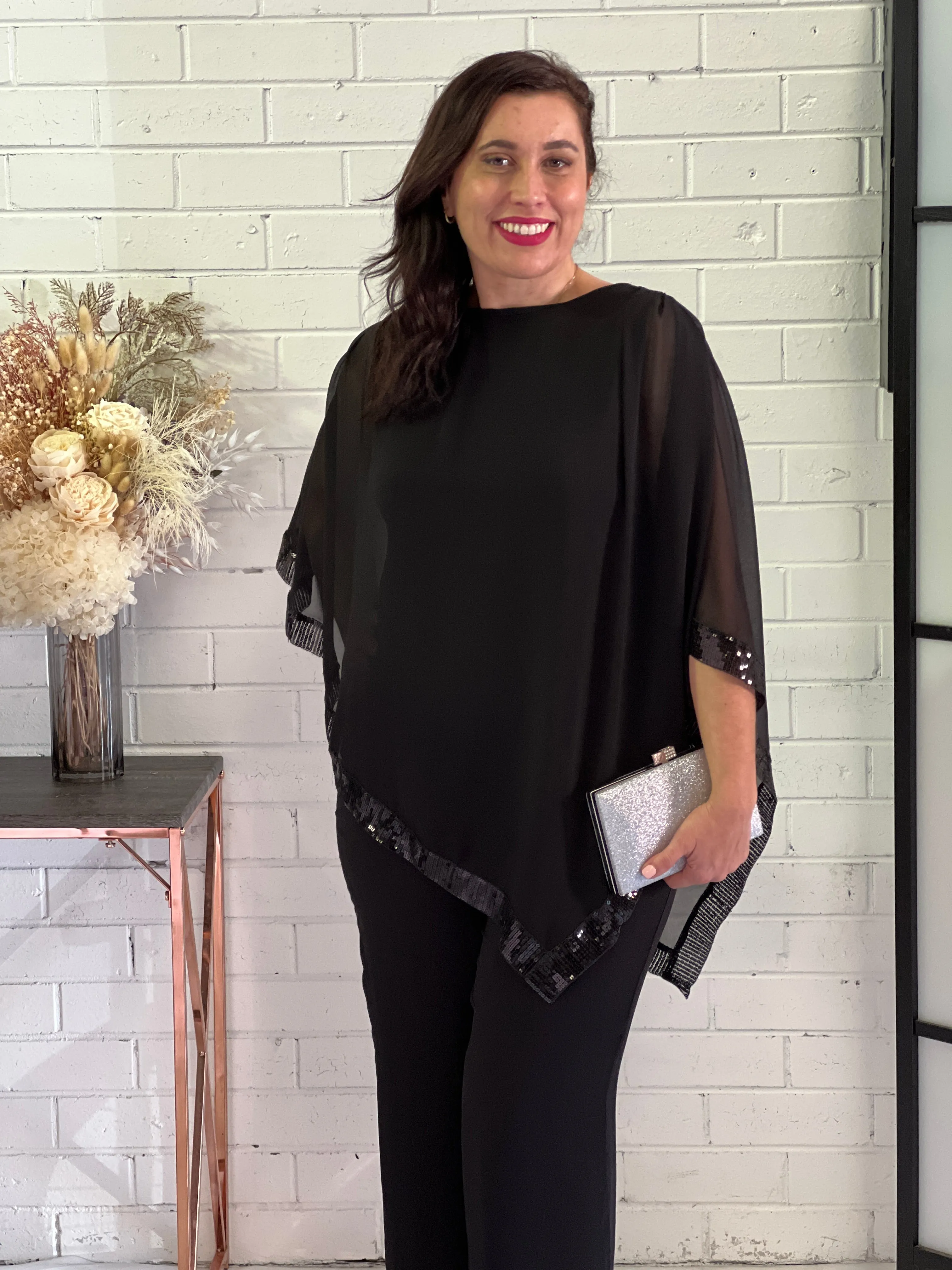 Zoe Black Evening Top