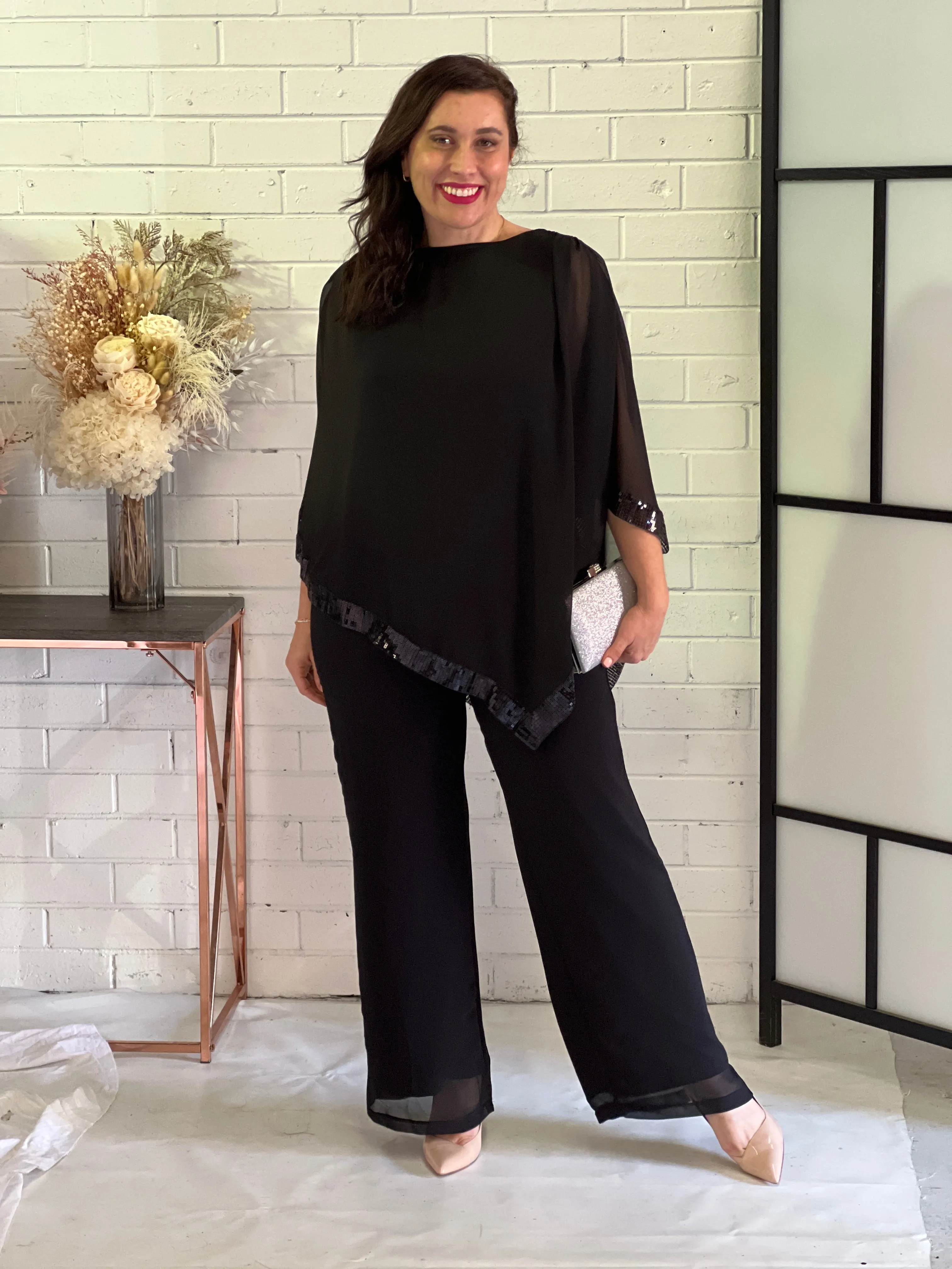 Zoe Black Evening Top