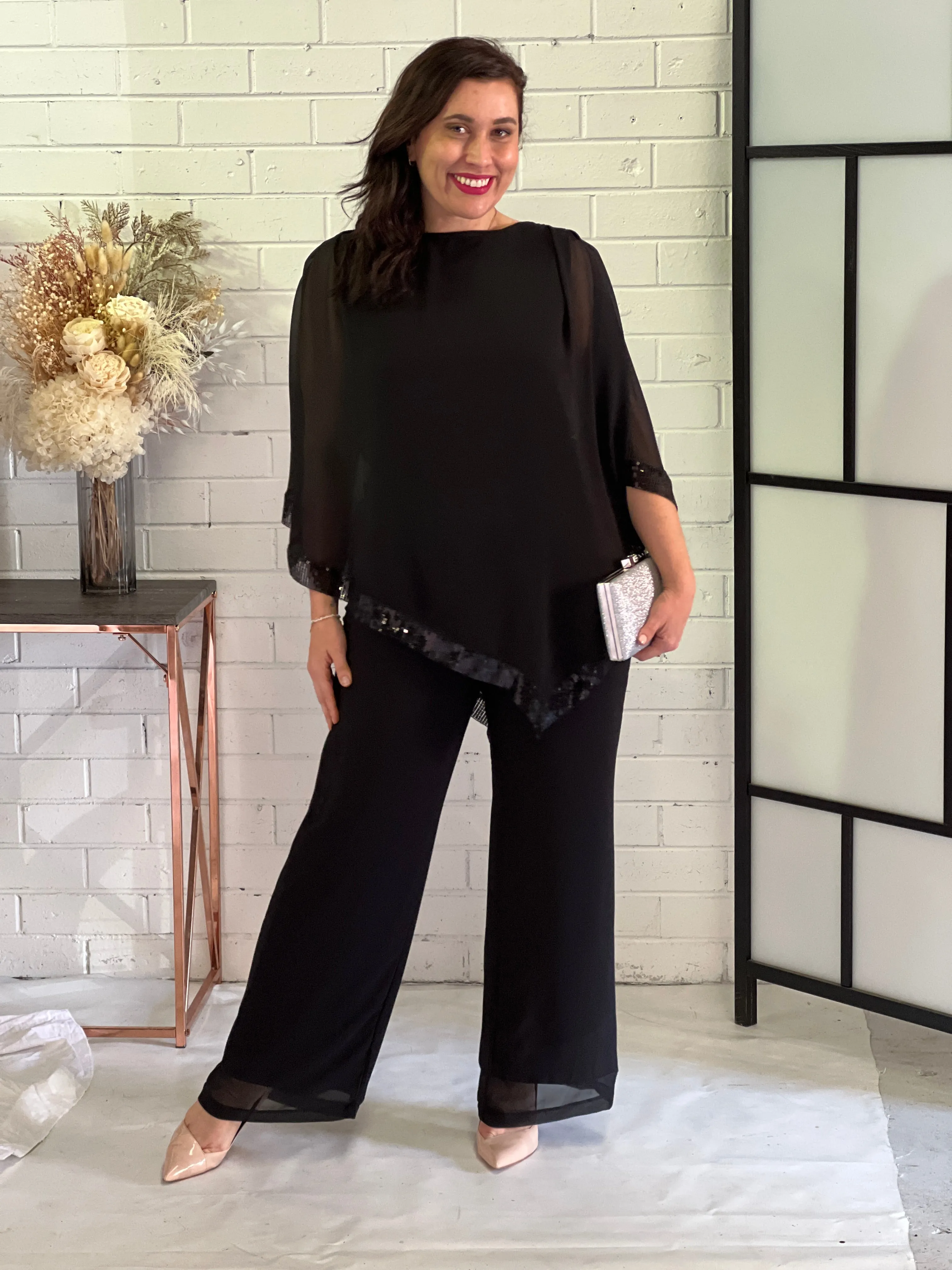 Zoe Black Evening Top