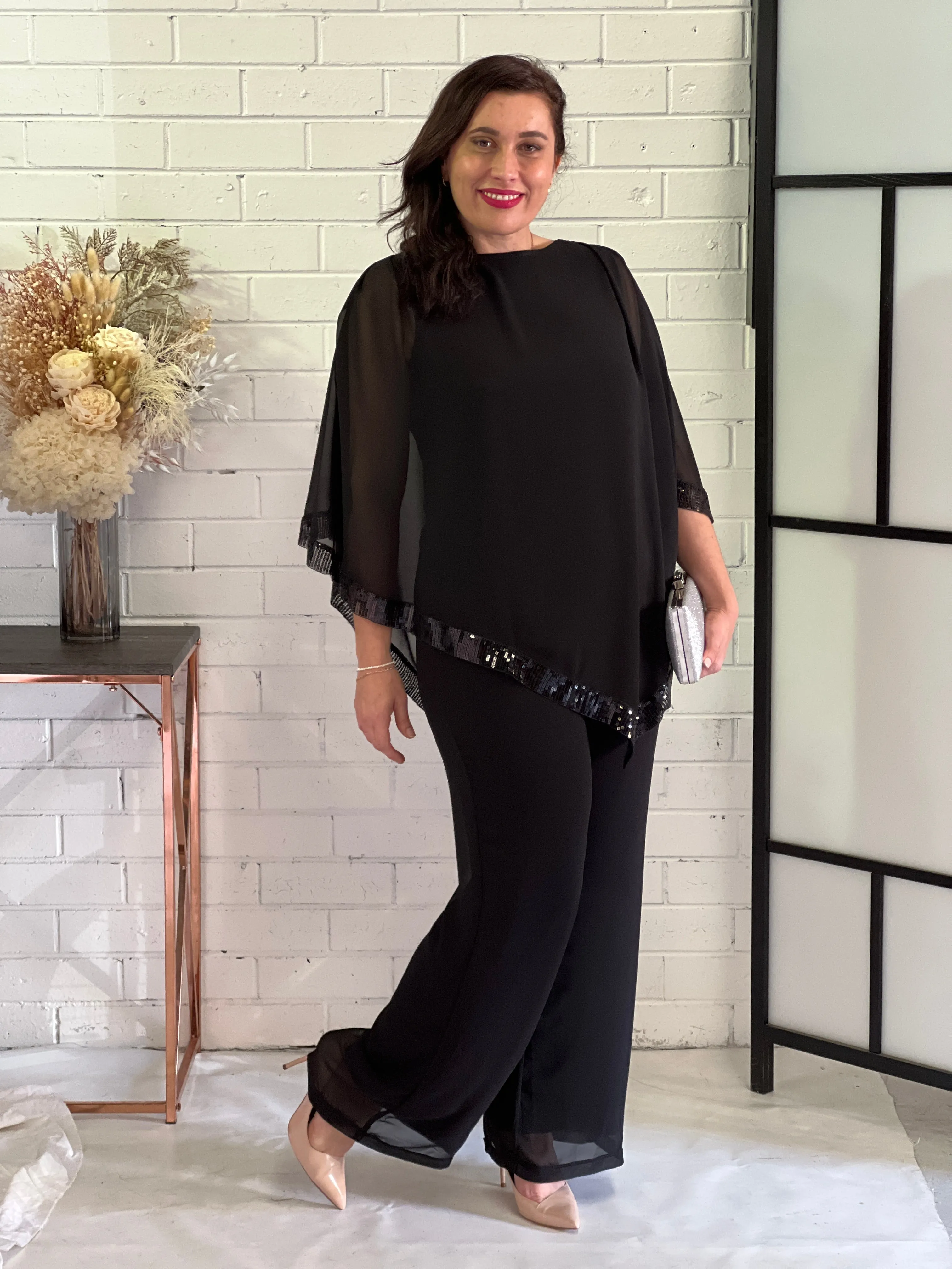 Zoe Black Evening Top