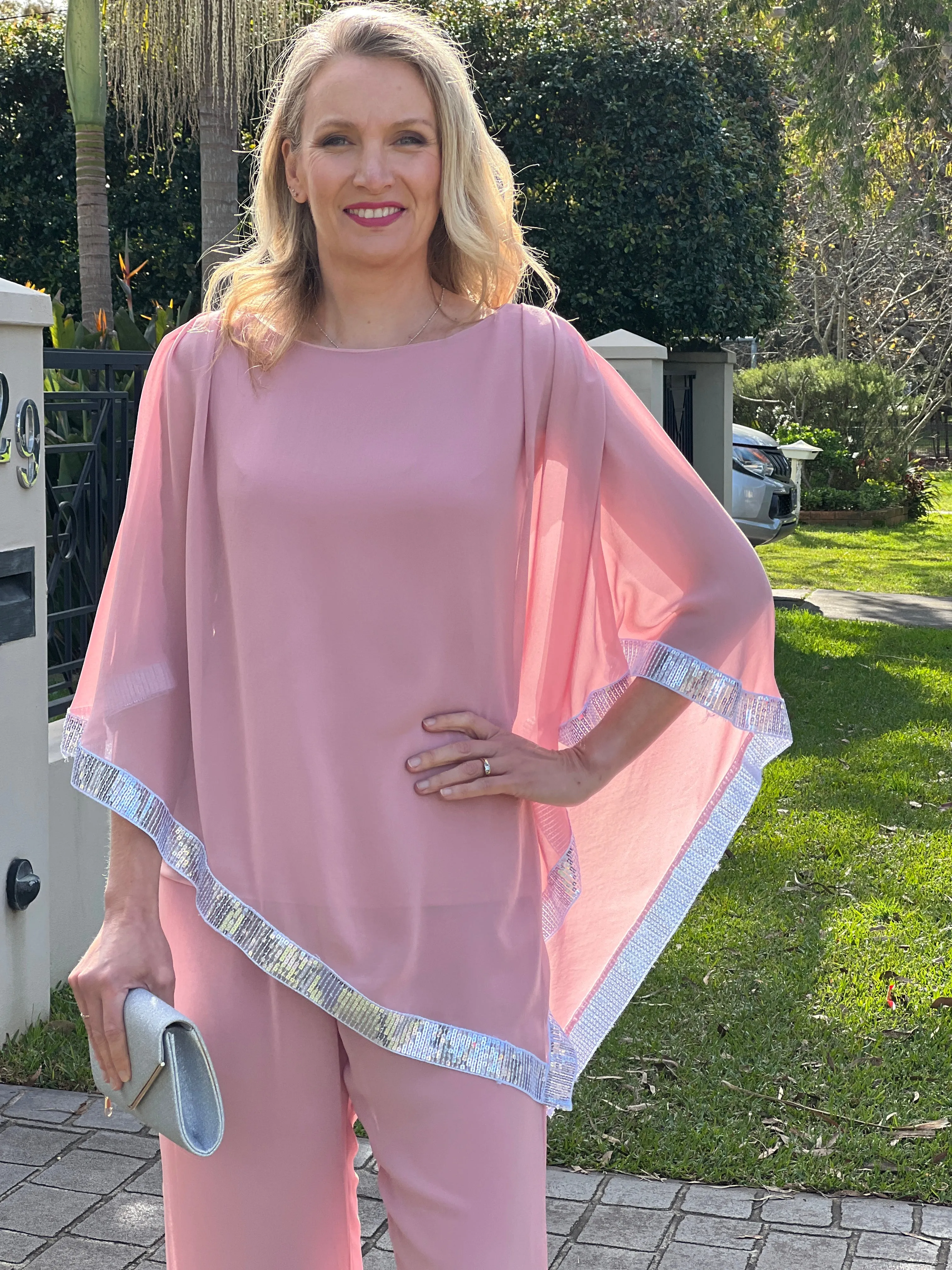 Zoe Blush Evening Top