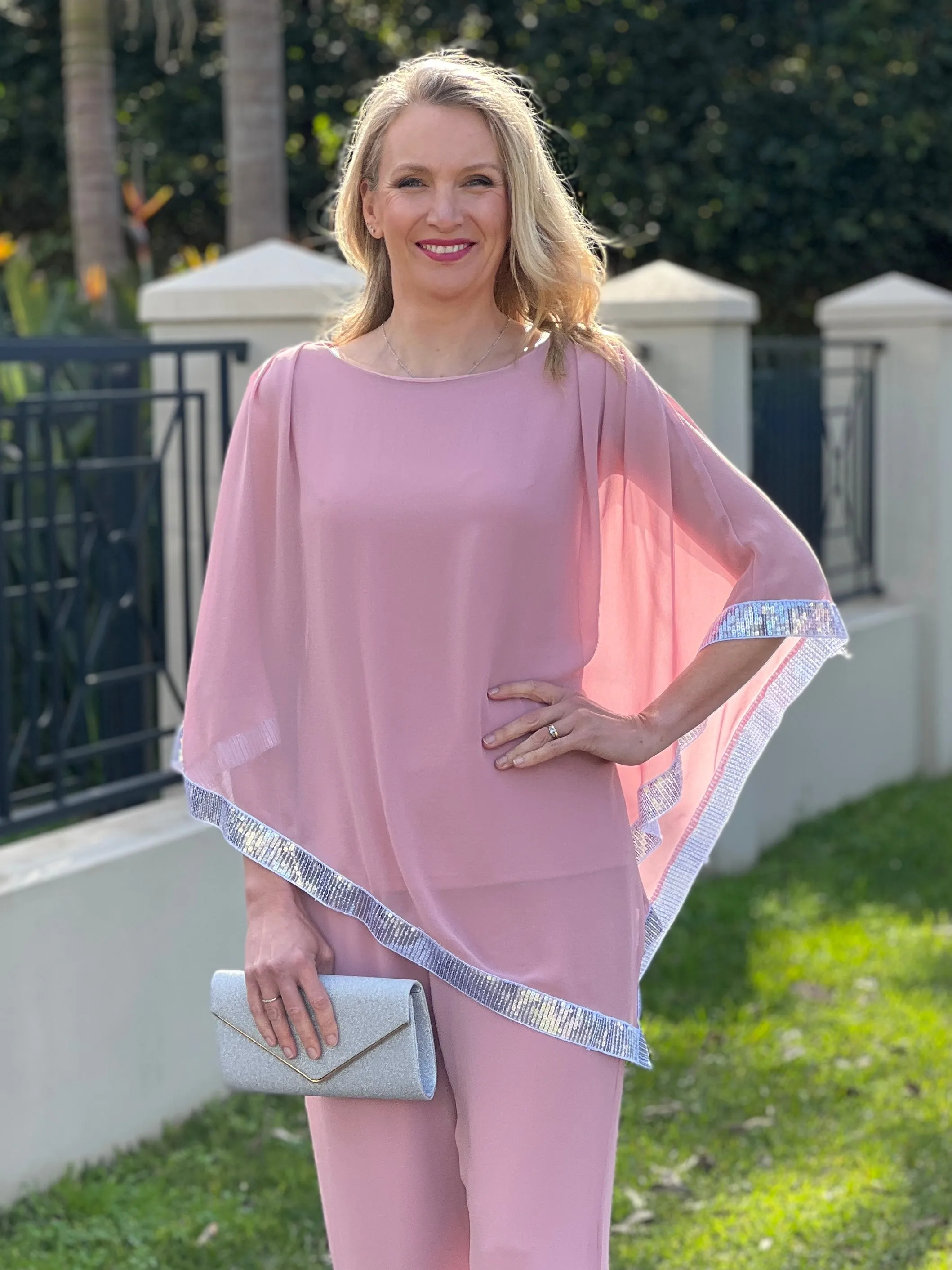 Zoe Blush Evening Top