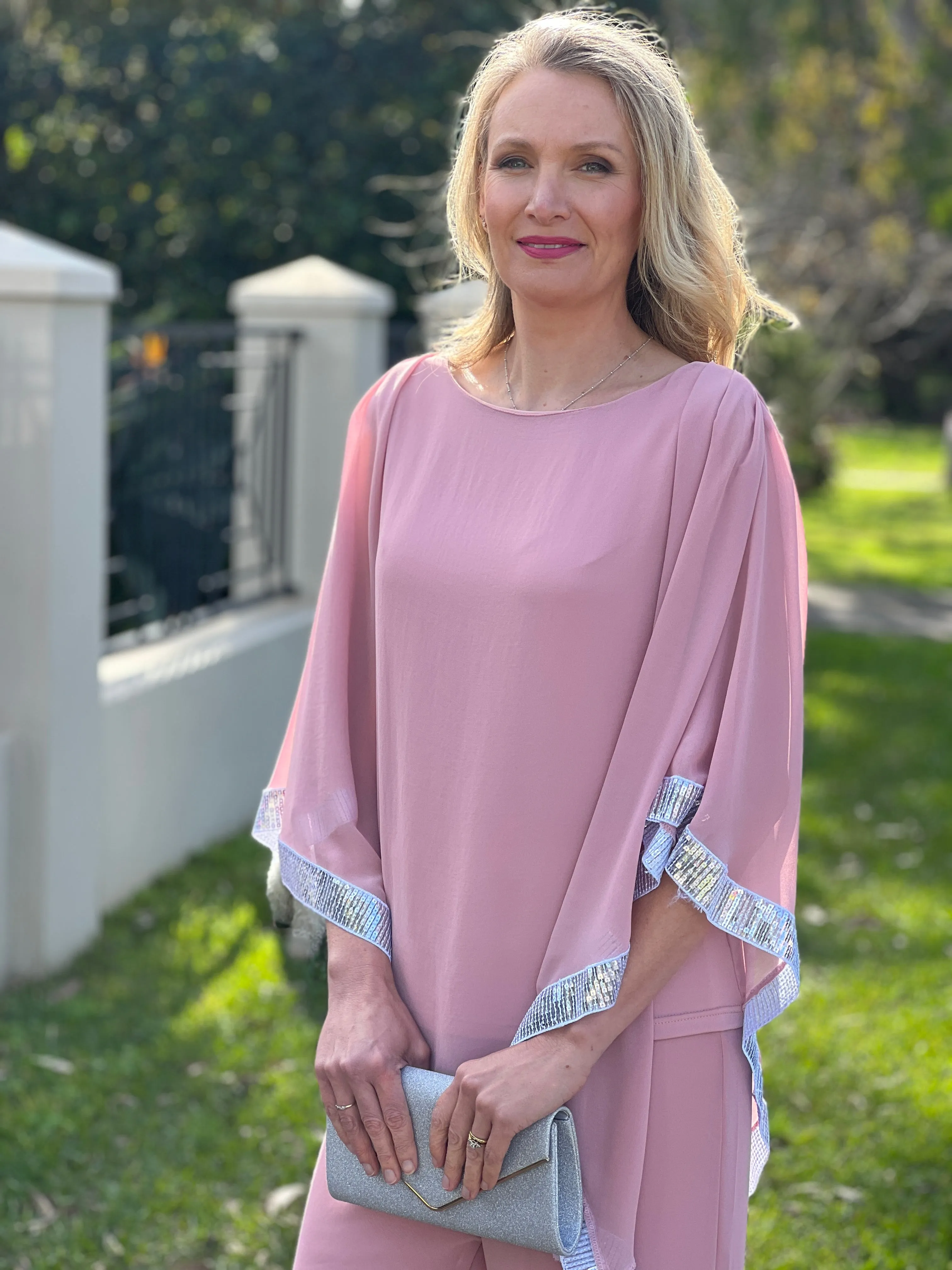 Zoe Blush Evening Top